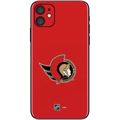 NHL Ottawa Senators Solid Background iPhone 11 Skin